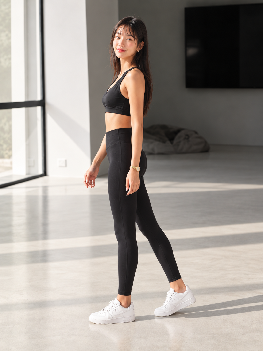 Ratzon Essentials Bra & Legging Set - Black